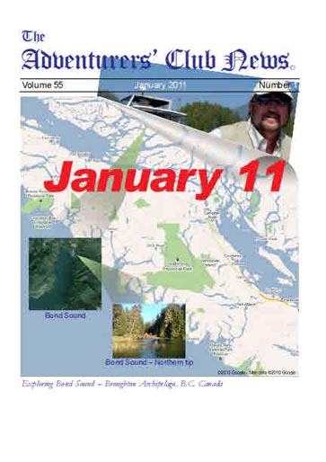 January 2011 Adventurers Club News Cover